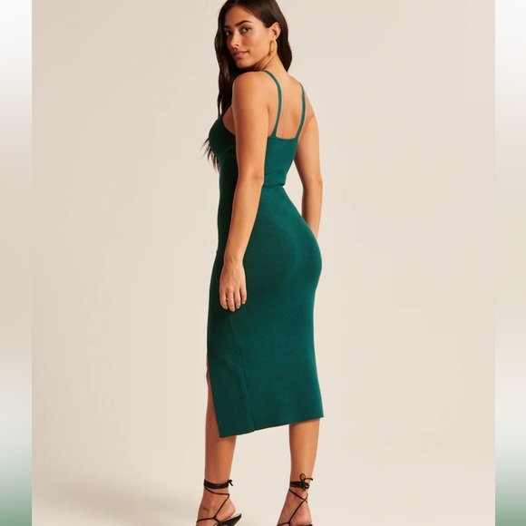 BNWT Abercrombie & Fitch Corset Midi Sweater Dress - Picture 3 of 6